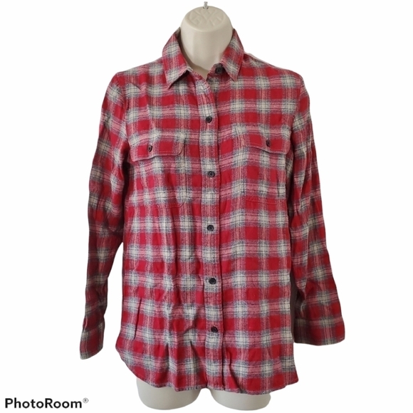 MADEWELL Ex-Boyfriend Shirt in Fairfax Plaid Size XS - Picture 1 of 10